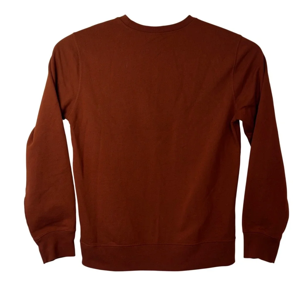 The North Face Men's Heritage Patch Mens Crewneck Sweatshirt Size L Brown Rust